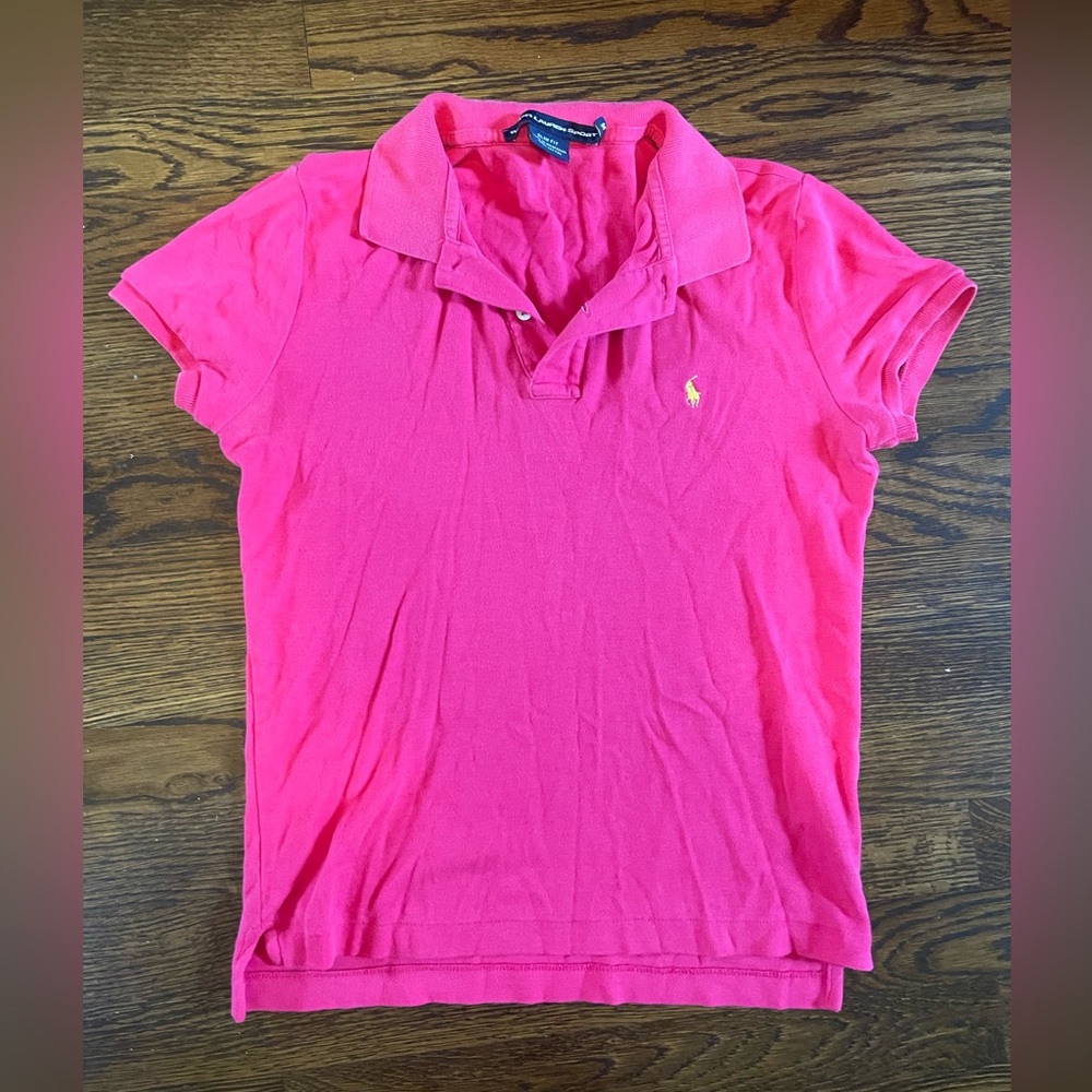 Pink polo sz m